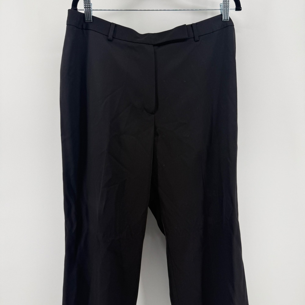 Brooks Brothers 346 Womens Black 100% Wool Straight Leg Dress Pants Size‎ 16